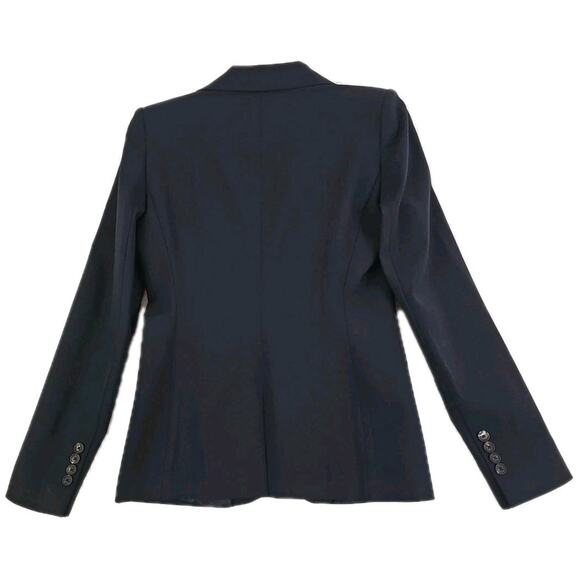 Brooks Brothers~Woman Size 0~ Midniht Blazer Wool Blend Linen Jacket Office Wear - Picture 6 of 16